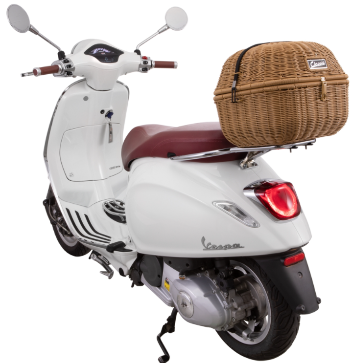 Luggage basket Classic for Vespa, brown