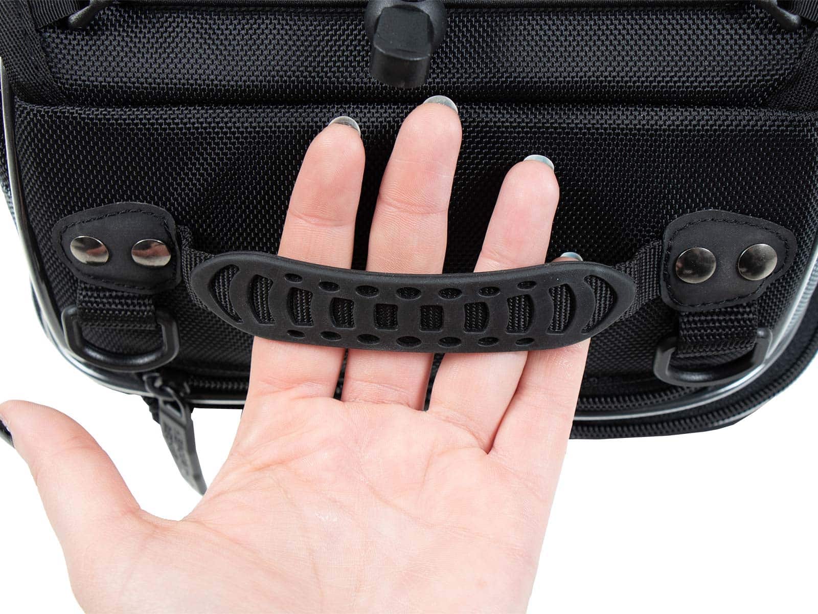 Rear bag Street black, universal belt attachment, Hepco & Becker