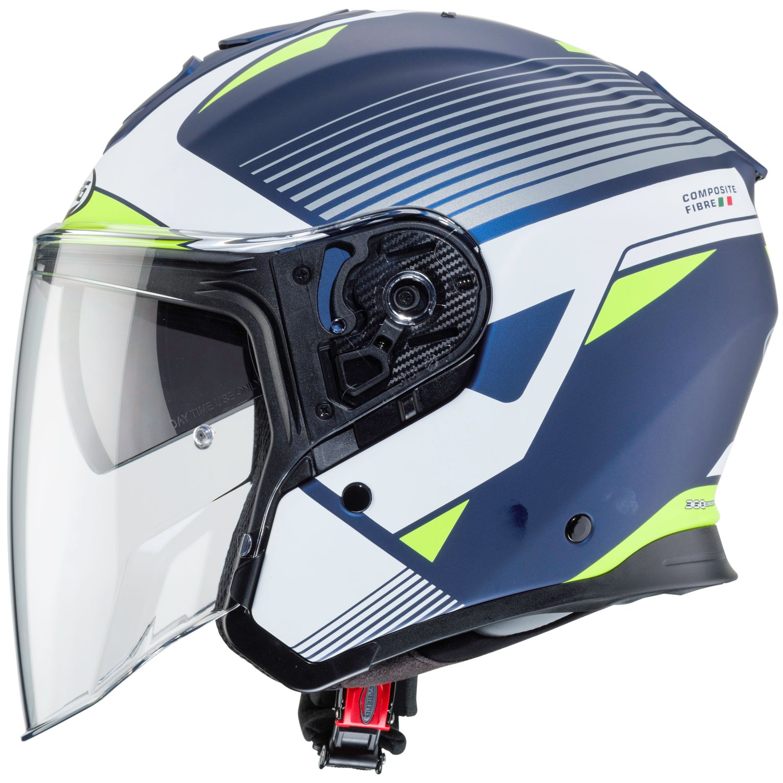 Caberg Helmet Flyon Rio, matte blue / white fluo yellow