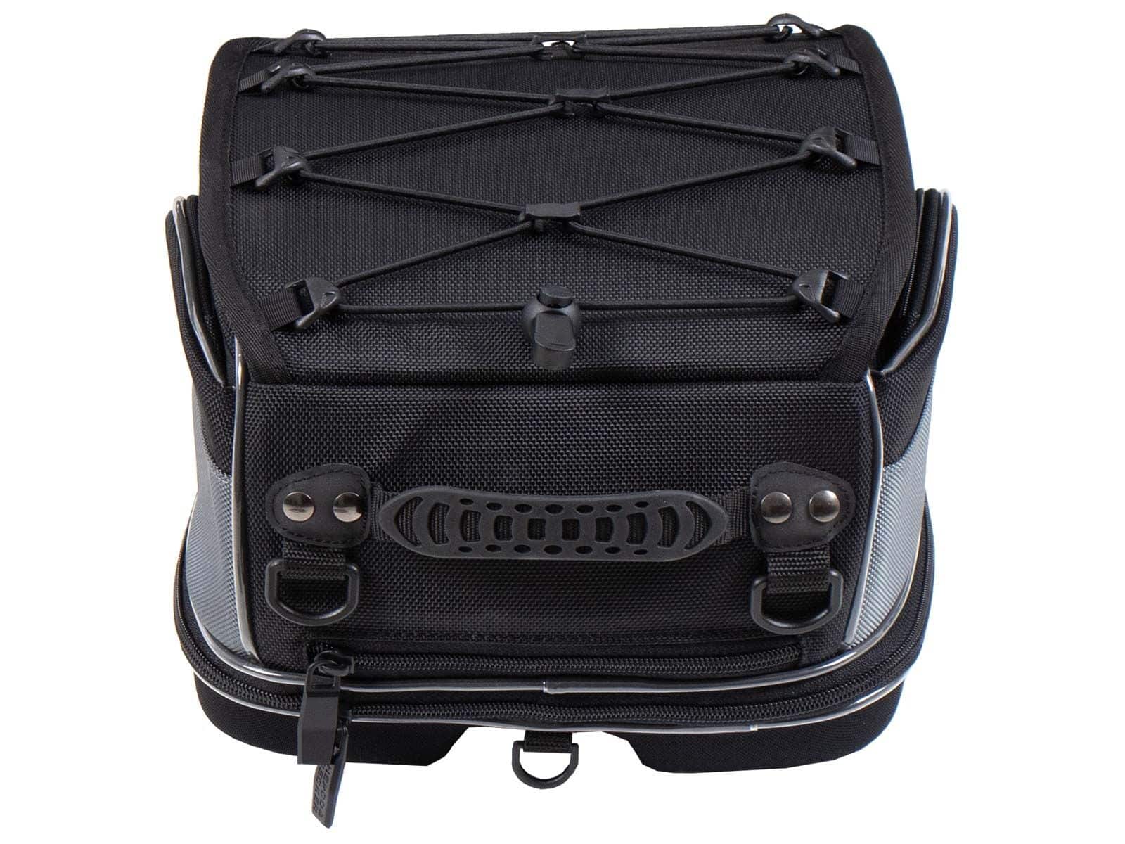 Rear bag Street black, universal belt attachment, Hepco & Becker