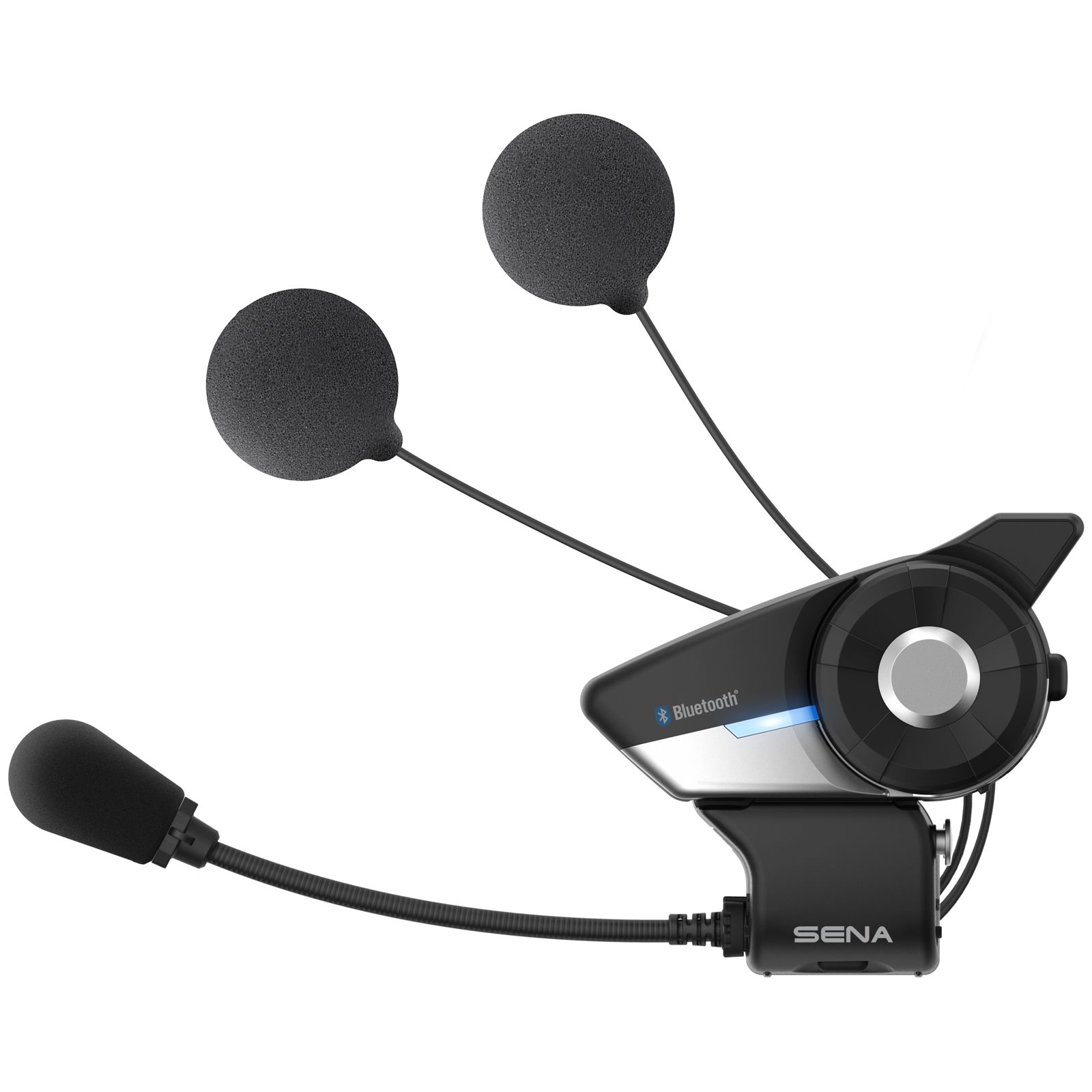 SENA 20S Evo single set incl. HD speaker- Bluetooth communication system for motorcycles