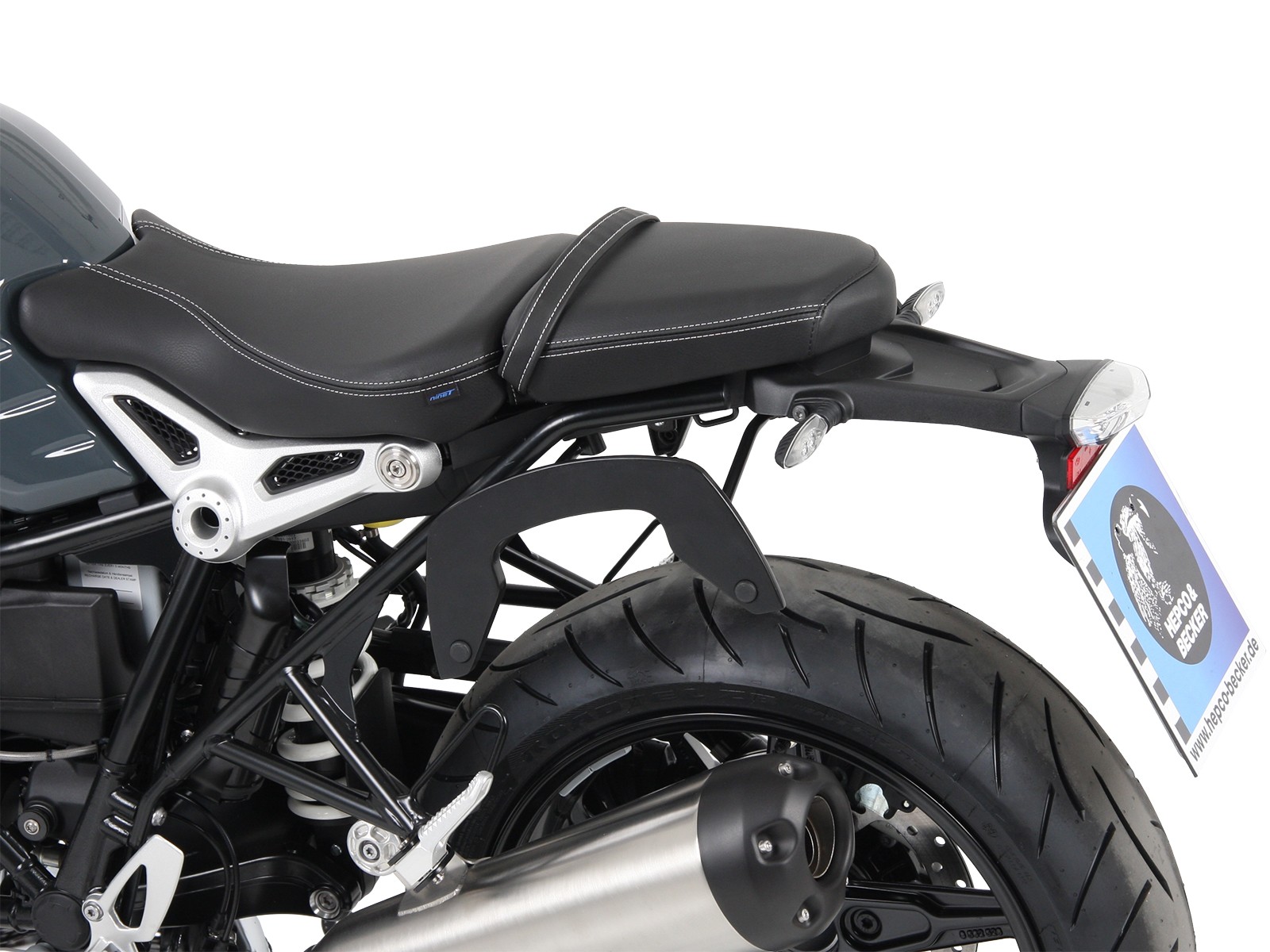 C-Bow side carrier black for BMW R nineT Pure (17-23) Hepco & Becker