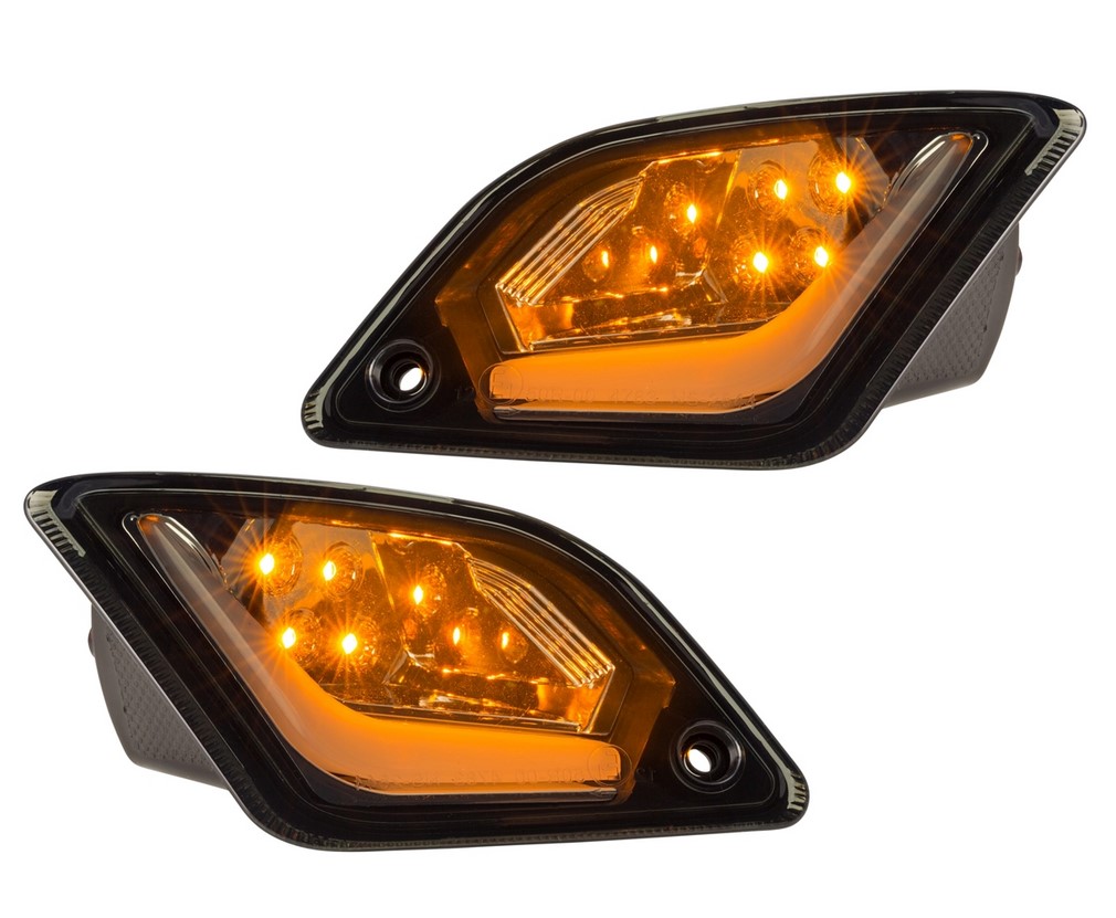 Turn signal kit front & rear for Vespa GTS/GTS Super/GTV/GT 60/GT/GT L ('03-'13), tinted