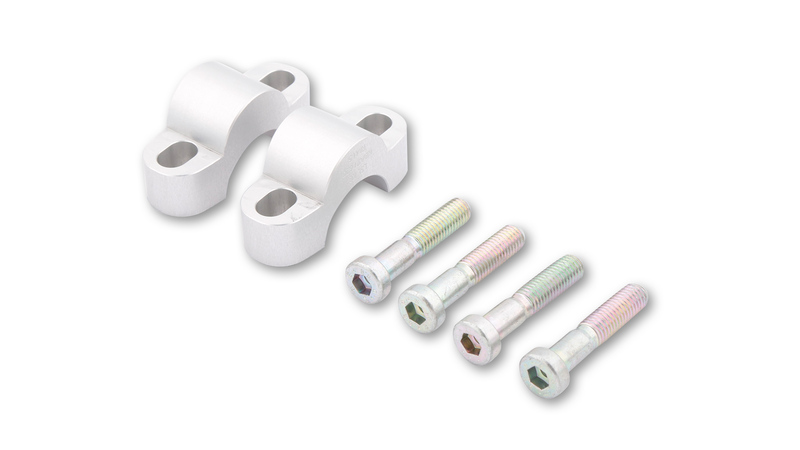 HIGHSIDER pro handlebar riser silver 15 mm, For Ø28.6mm handlebars