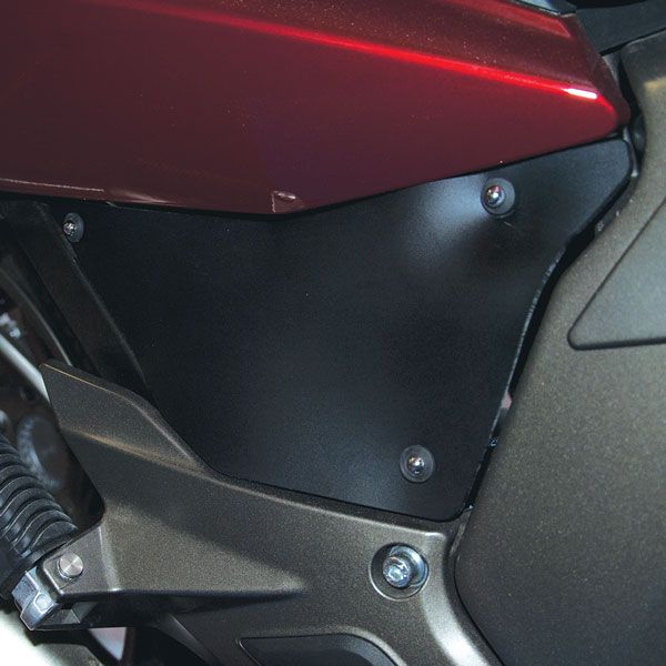 Rear side splash guard for BMW K 1600 GT /GTL (10-22), pair, black matt
