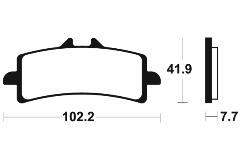 Tecnium brake pads MTR341 sintered metal