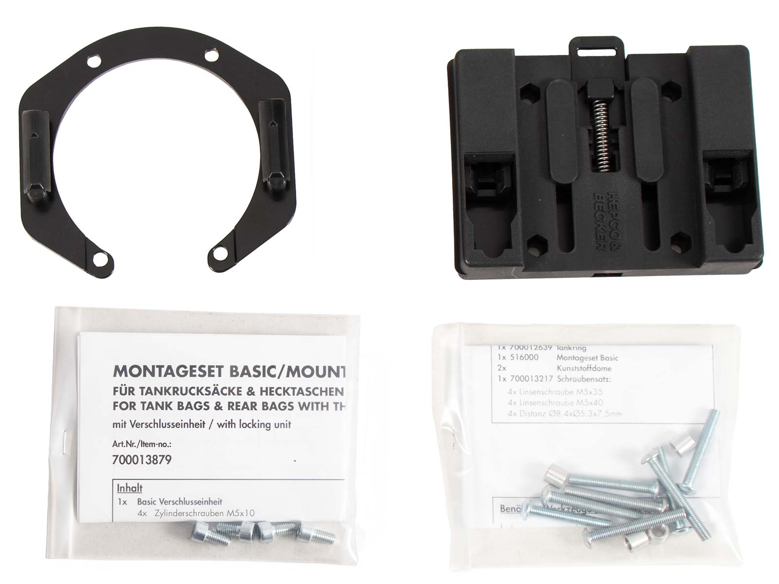 Basic tank ring incl. tank bag closure unit for BMW R 850 R (94-02)/R 1100 R (94-99)
