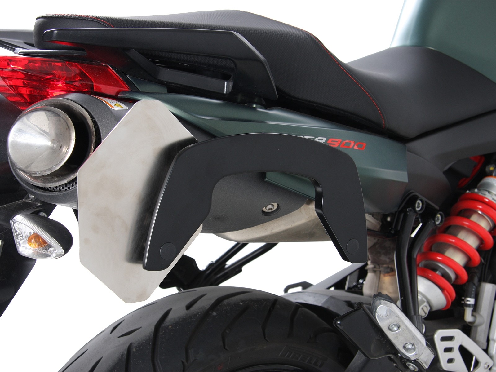 C-Bow side carrier black for Aprilia Shiver 900 (Bj.17-) Hepco & Becker