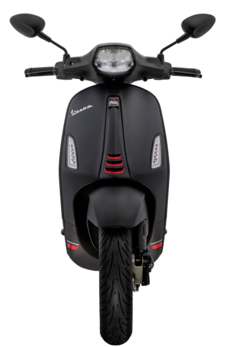 Connection piece mono slot leg shield black matt for Vespa Primavera/​Sprint 50-150ccm