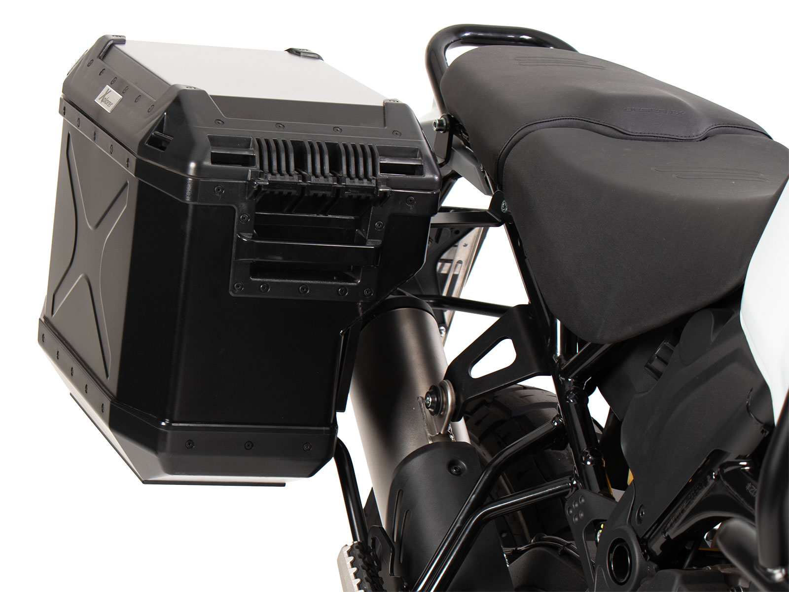 Case carrier set Cutout carrier incl. case set Xplorer Cutout black for Ducati DesertX (22-)