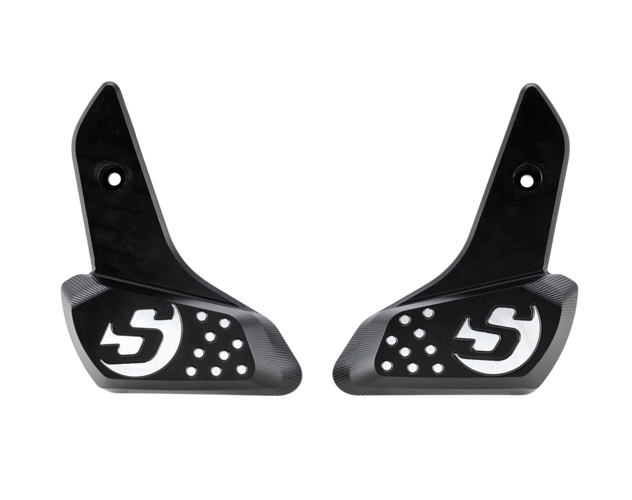 Footrests right and left for Vespa Primavera /Sprint 50-150cc 2T/4T AC, black