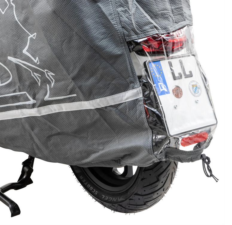 Folding garage Indoor PREMIUM 2.0 for Vespa GTS/GTV/GT, size XL, gray