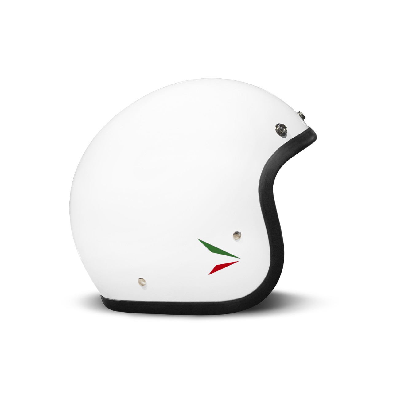 DMD Jet Helmet Retro, white, glossy, Ita White, fiberglass, ECE 22.06