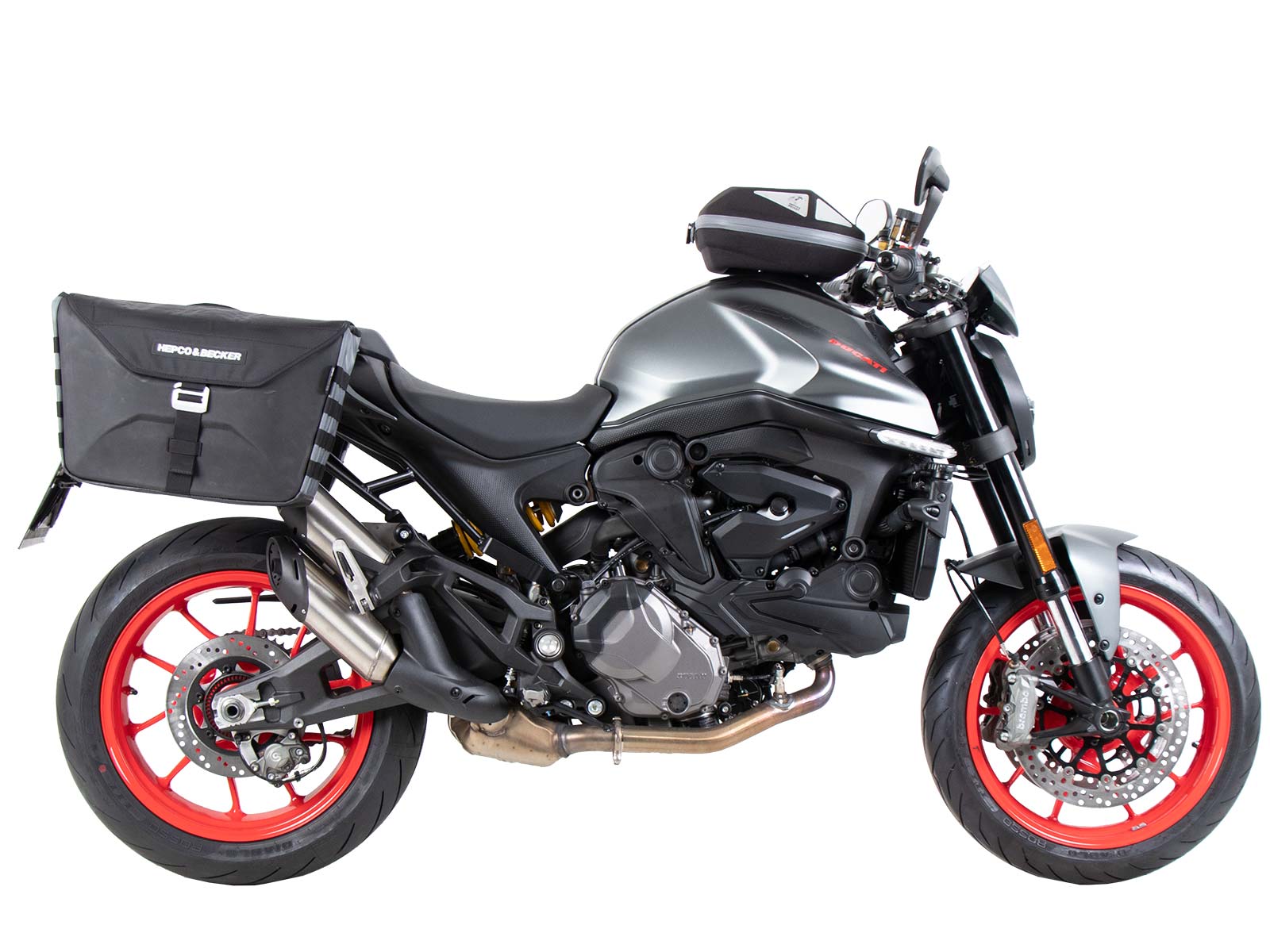 C-Bow side carrier black for Ducati Monster 937 / 937+ (21-) Hepco & Becker