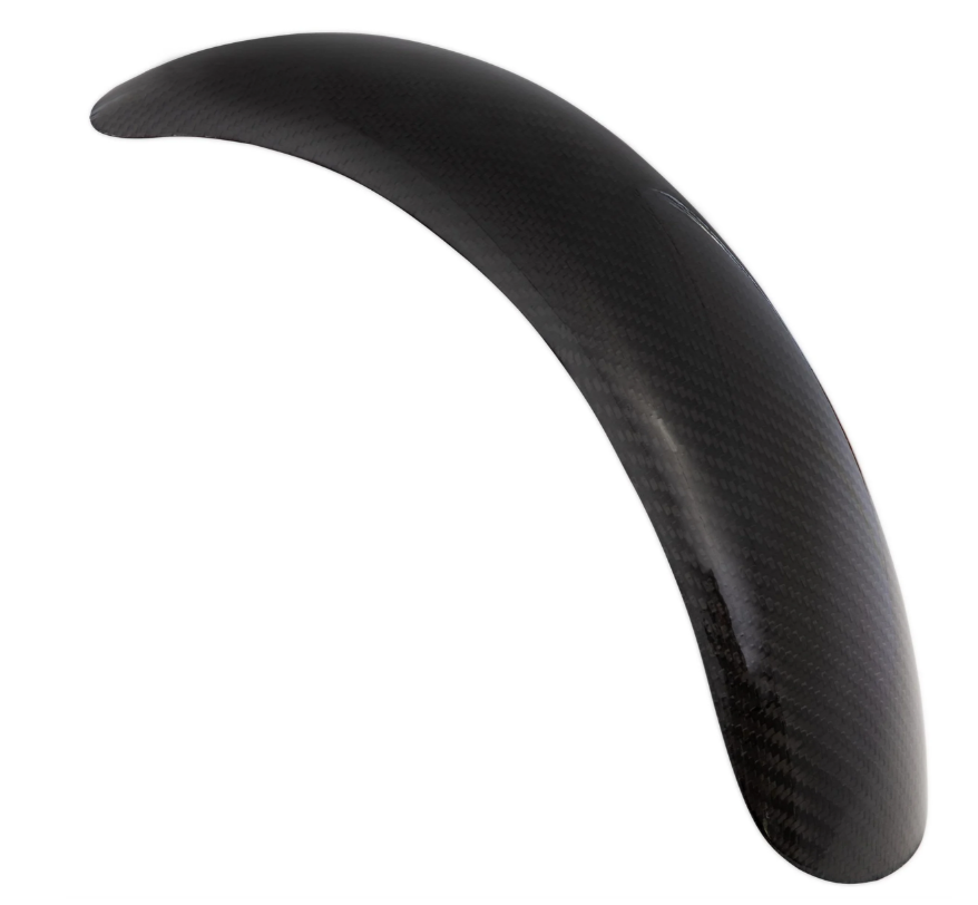 Mudguard Garelli Race EVO II without bracket universal, for Vespa PX 80-200cc, carbon clear