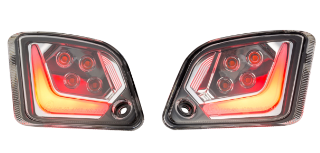 Turn signal kit front & rear for Vespa GTS/GTS Super/GTV/GT 60/GT/GT L ('03-'13), clear