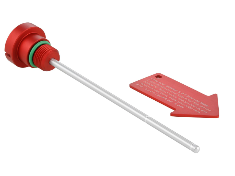 Oil filler plug engine oil for Vespa LX/S 3V i.e. 125-150ccm 4T AC, red matt