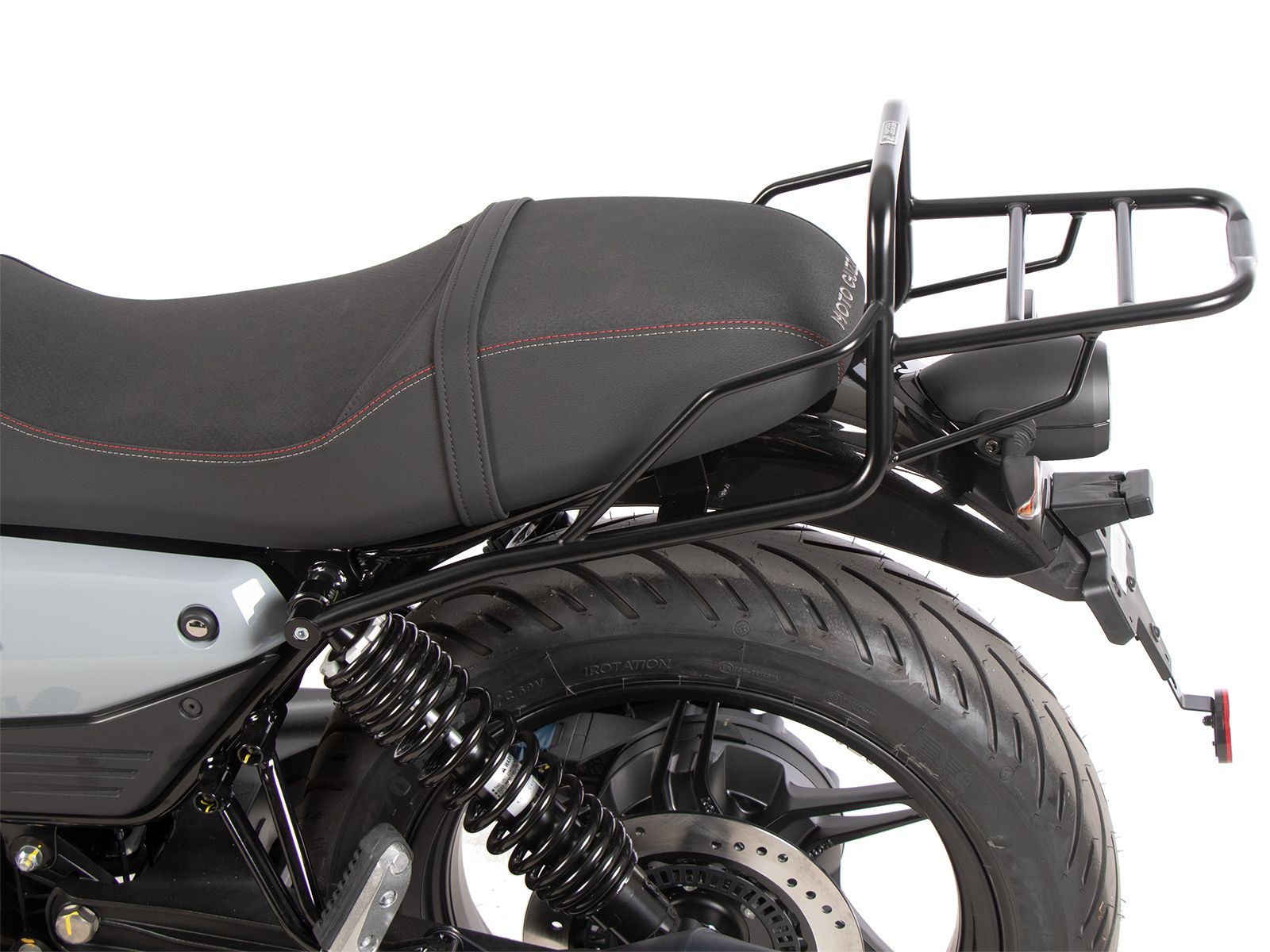 Tubular luggage rack top case carrier black for Moto Guzzi V7 850 Sport (25-) Hepco & Becker