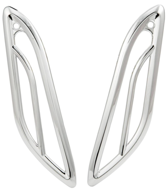Turn signal grille right/left, rear for Vespa Primavera/Sprint 50-150cc 2T/4T AC, chrome