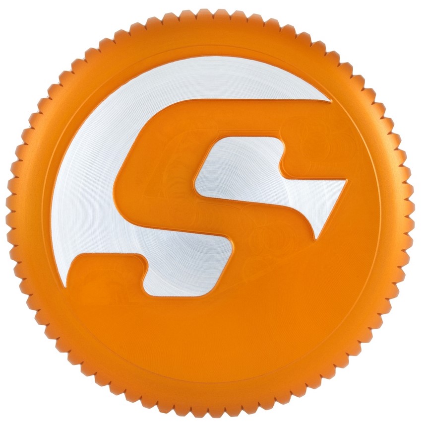 Gas cap for Vespa, orange matt