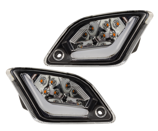 Turn signal kit front & rear for Vespa GTS/GTS Super/GTV/GT 60/GT/GT L ('03-'13), clear