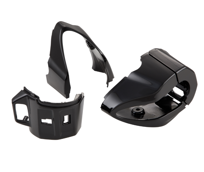 Cover switch unit, left & right for Vepsa Primavera/Sprint, black glossy