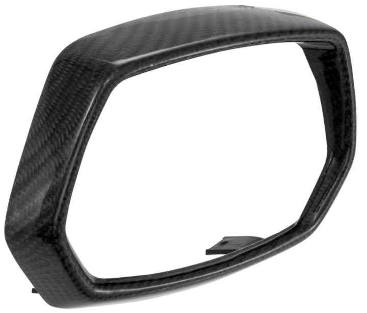 Lamp ring black for Vespa Sprint 50-150ccm 2T/4T ('13-'18), Carbon