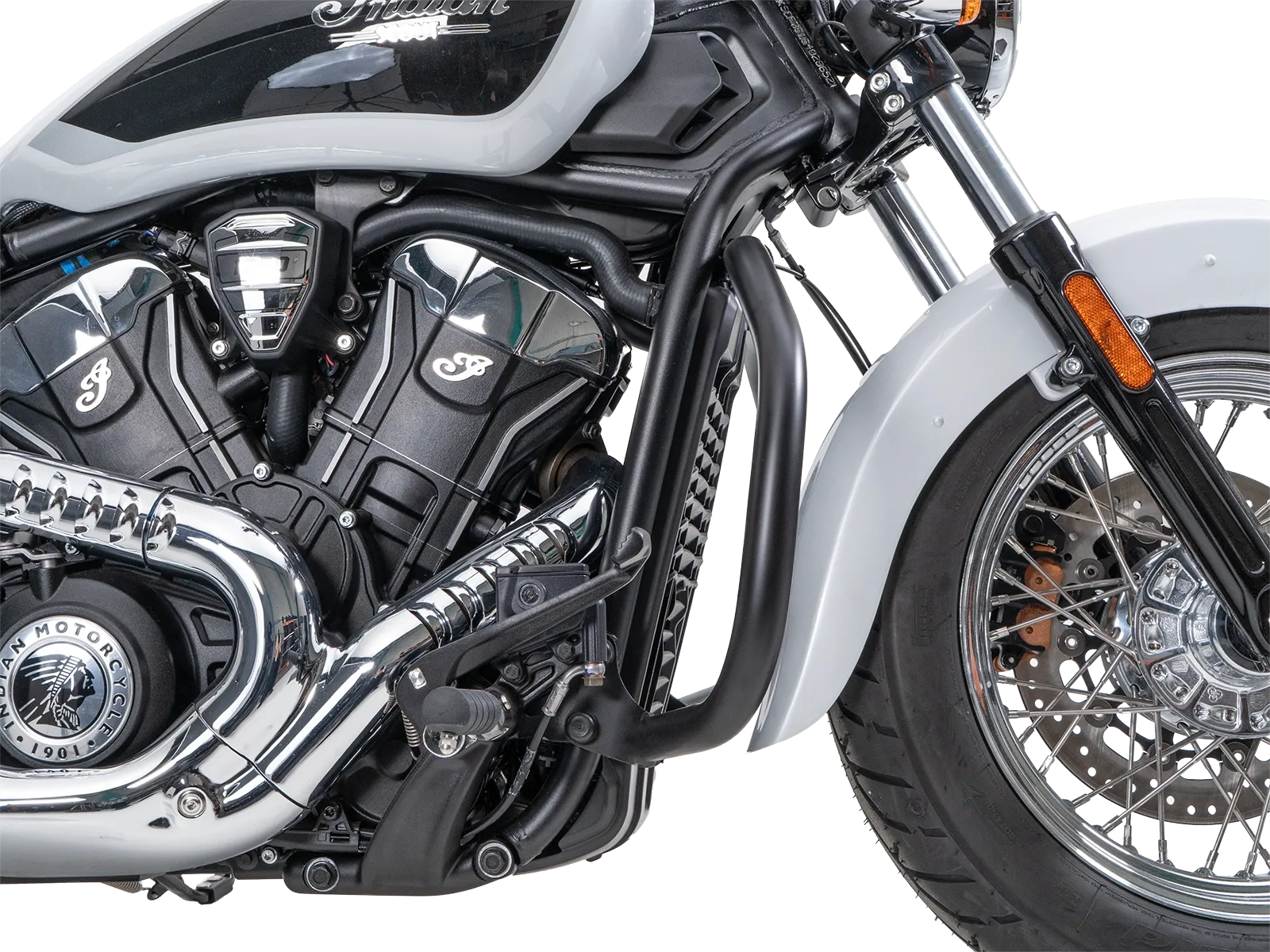 Engine guard black for Indian Scout Classic 1250 (25-) Hepco & Becker