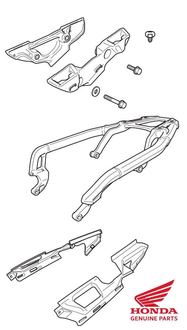 Luggage bridge and case holder for Honda CRF1100L Africa Twin original 2020-2023