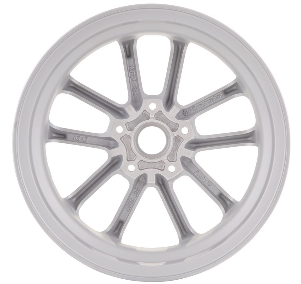 Rim front/rear 12" for Vespa GTS/GTS Super/GTV/GT 60/GT/GT L 125-300ccm, silver