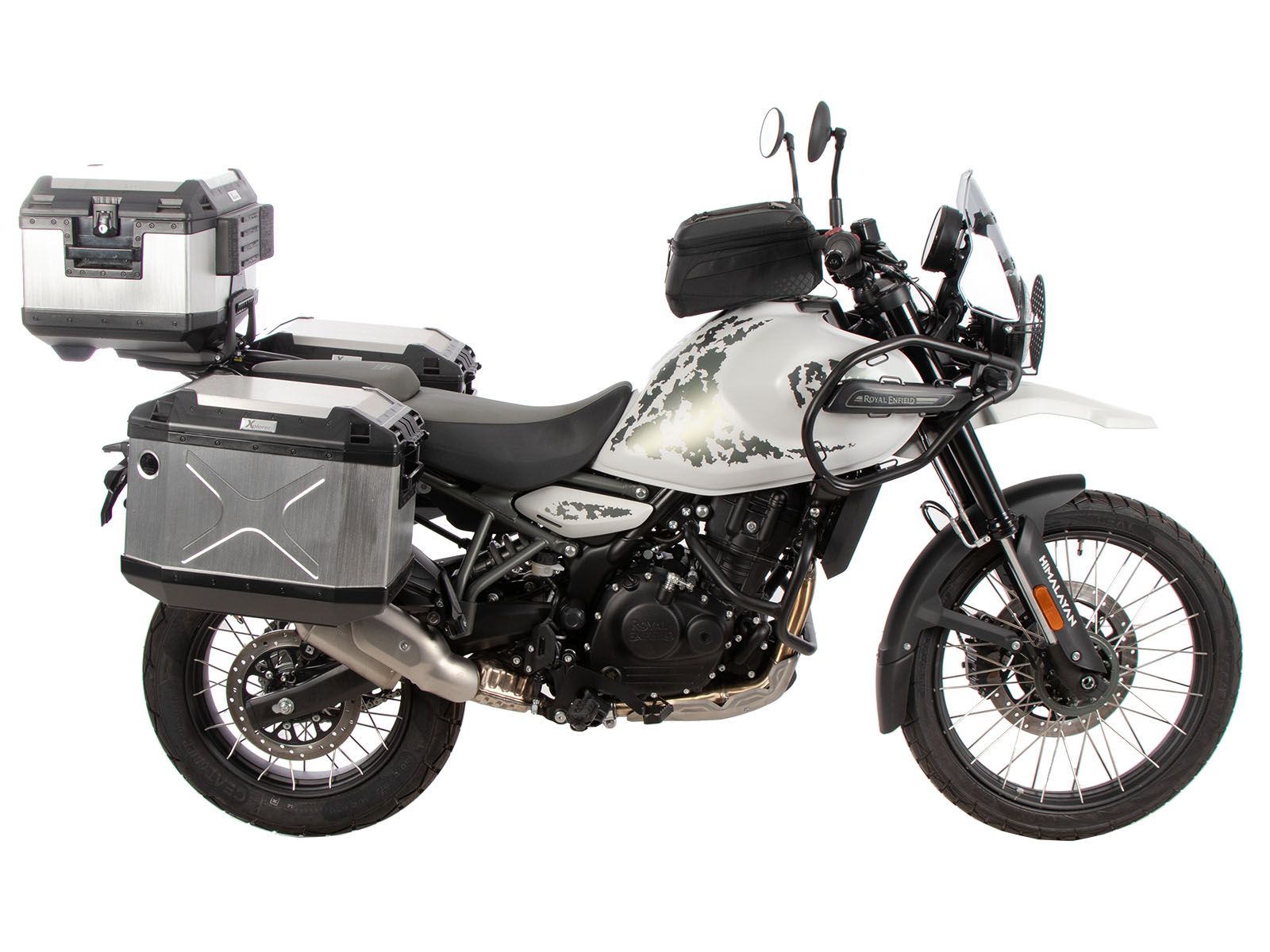 Alurack top case carrier black on original luggage rack for Royal Enfield Himalayan 450 (24-)