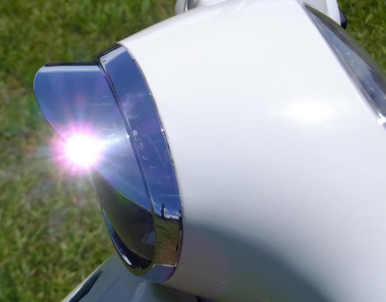 Lamp ring with lampshade for Vespa ET2 /ET4 50-150cc, chrome