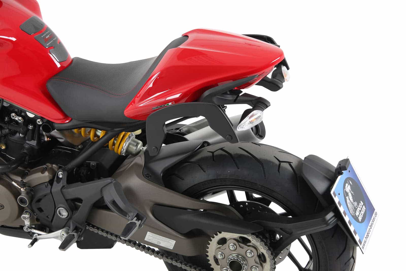 C-Bow side carrier black for Ducati Monster 1200 /S (13-16) Hepco & Becker