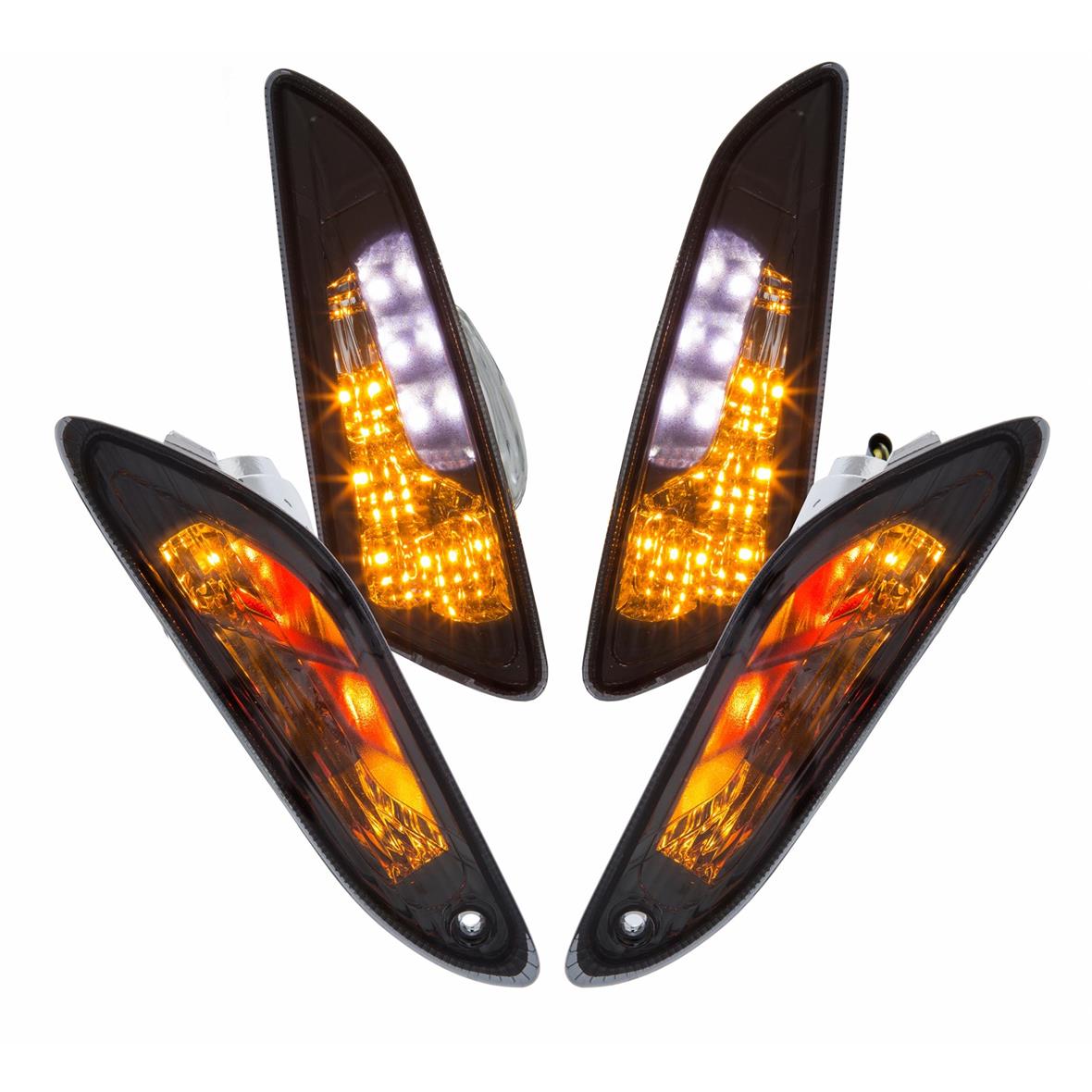 Turn signal set LED tinted for Vespa Primavera/Sprint 50cc 2T/4T