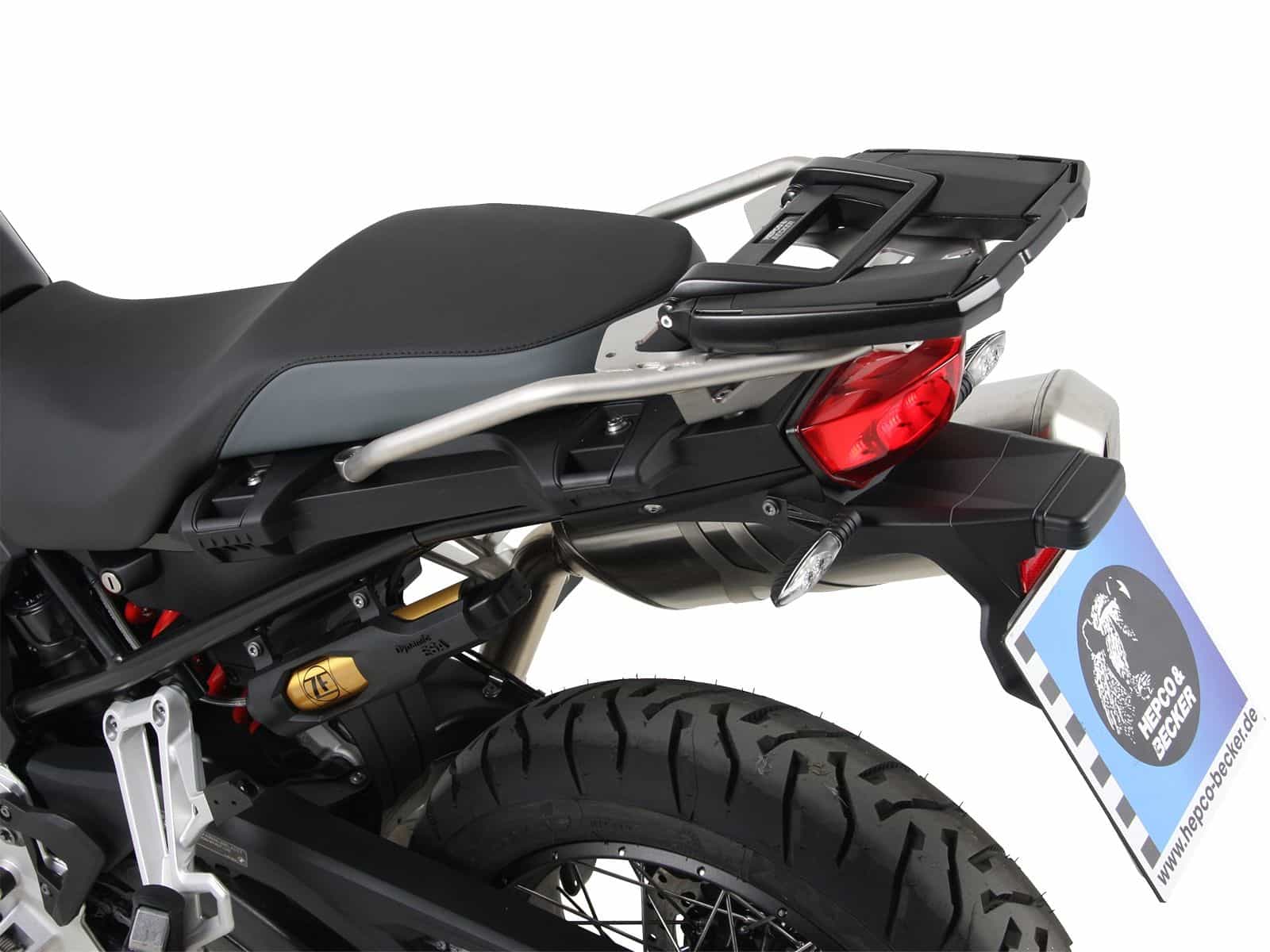 Easyrack Topcaseträger black for original stainless steel bridge for BMW F 800 GS (24-)