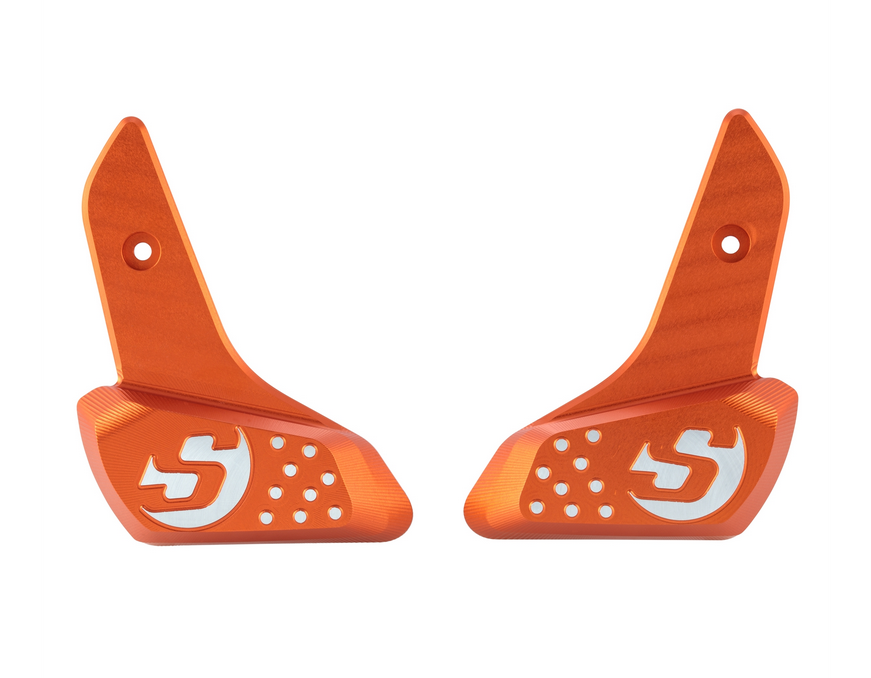 Footrests right and left for Vespa Primavera /Sprint 50-150ccm 2T/4T AC, orange matt