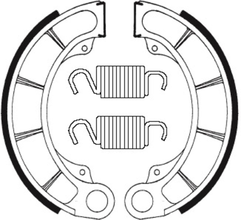 Tecnium Scooter Organic brake shoes - BA198