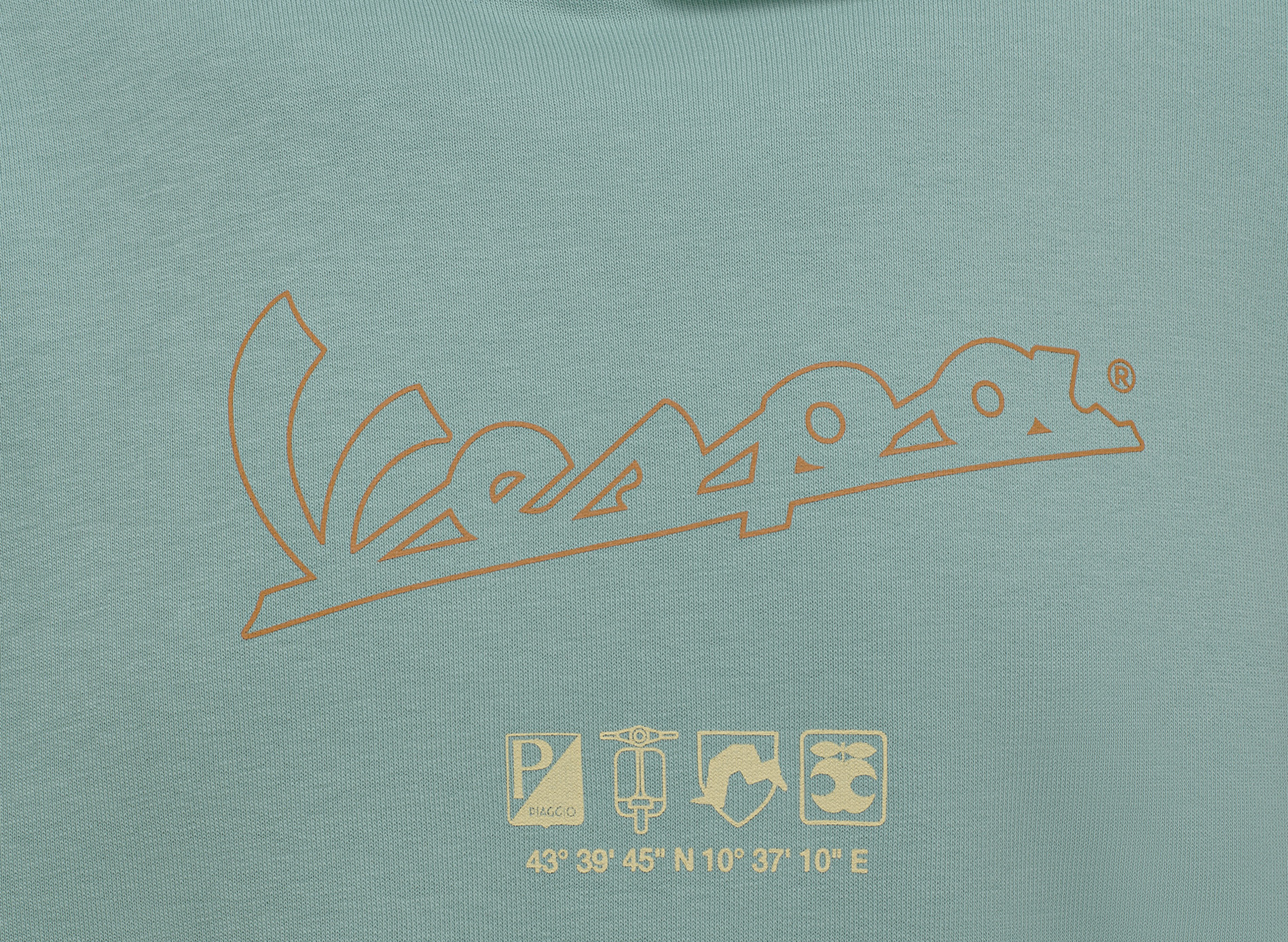 Vespa hoodie Origin green DEC collection