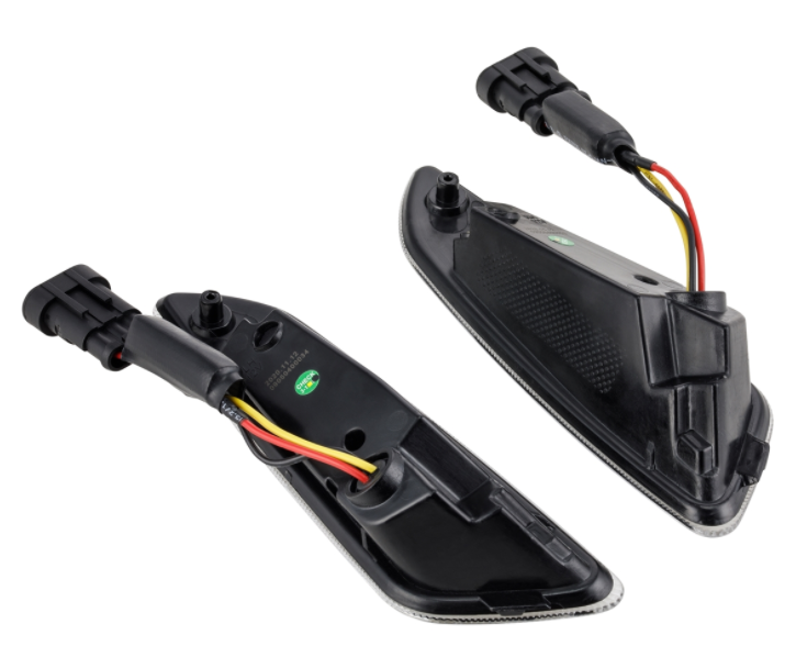 Turn signal kit front left/right for Vespa Primavera/Sprint 50cc 2T/4T, clear