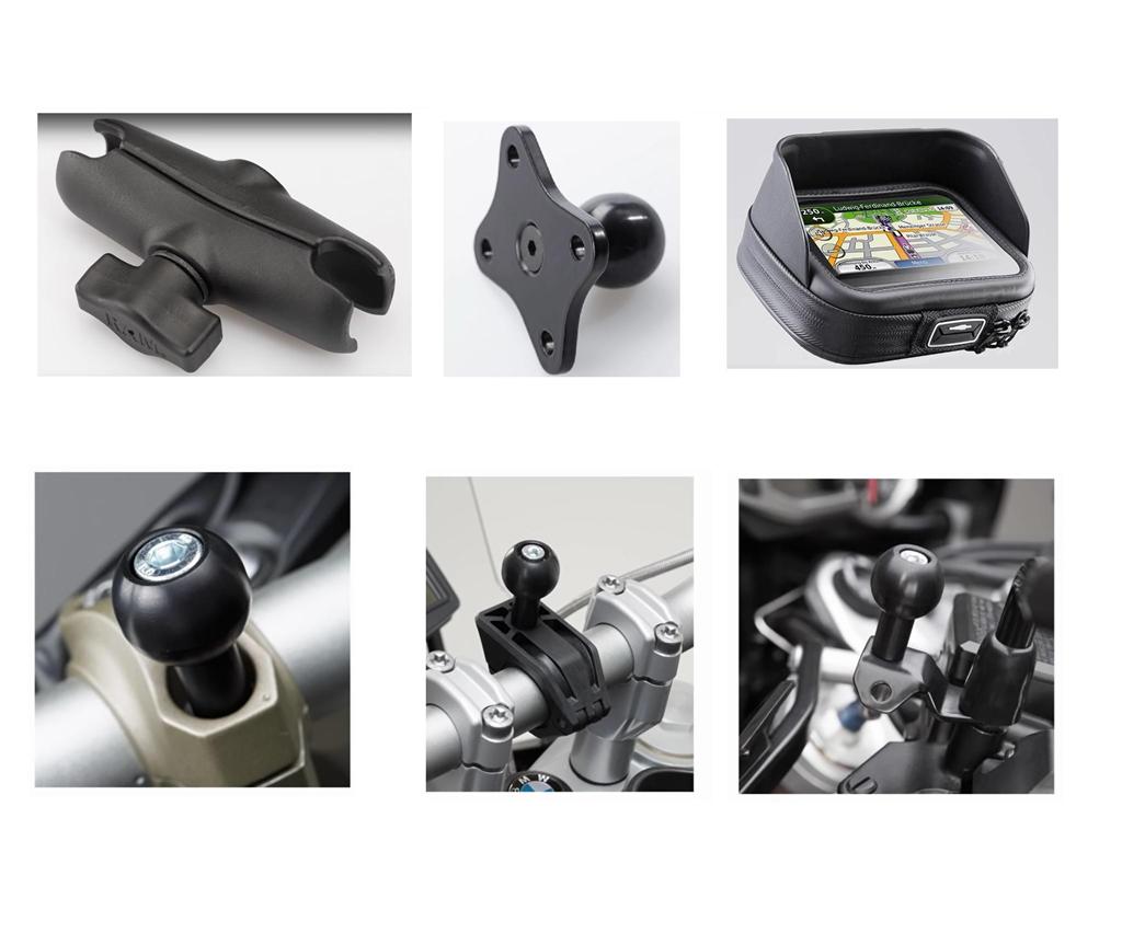 Navigation device holder (bracket + bag)