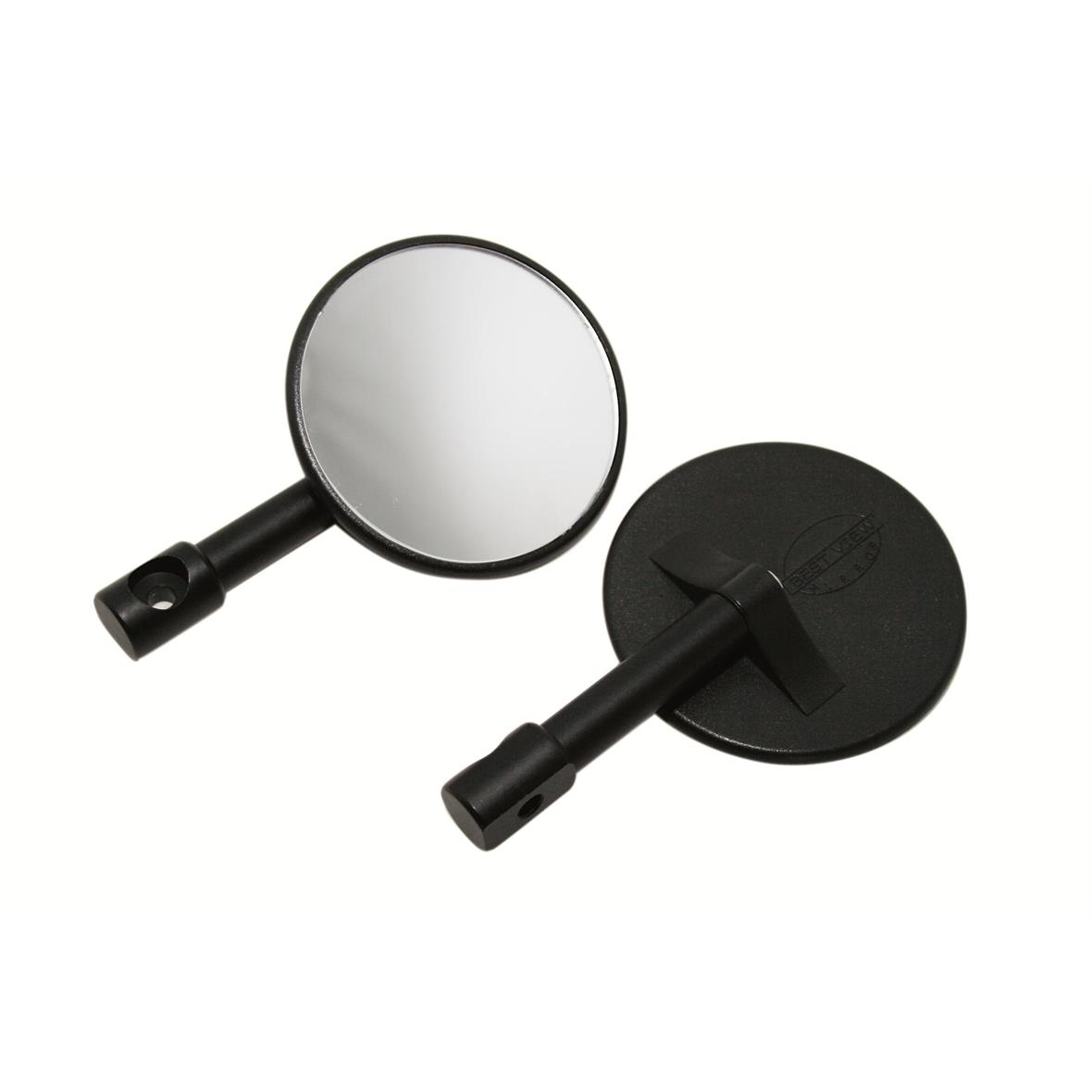 Handlebar end mirror MINI for Vespa, right and left, black