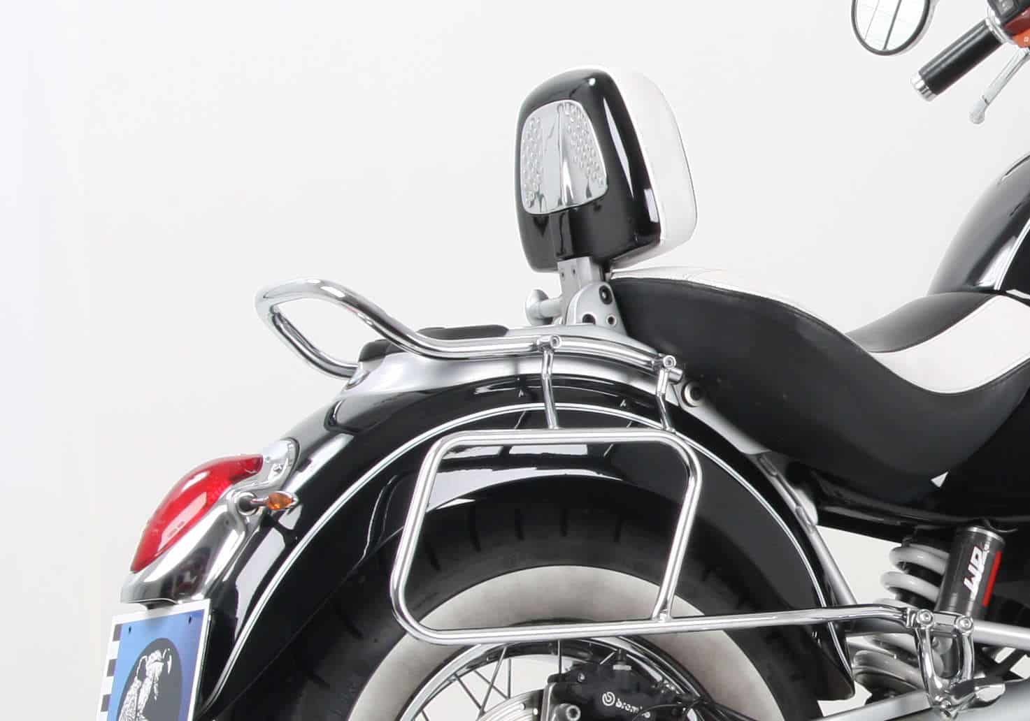 Chrome tubular leather bag holder for BMW R 850 C (00-04)/R 1200 C (97-04) Hepco & Becker