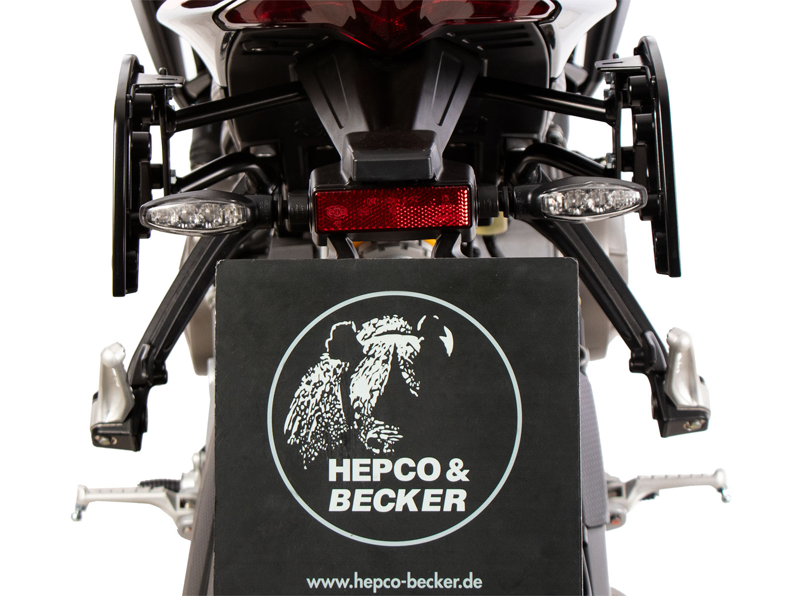 C-Bow side carrier black for Aprilia Tuono 660 Factory (2022-) Hepco & Becker