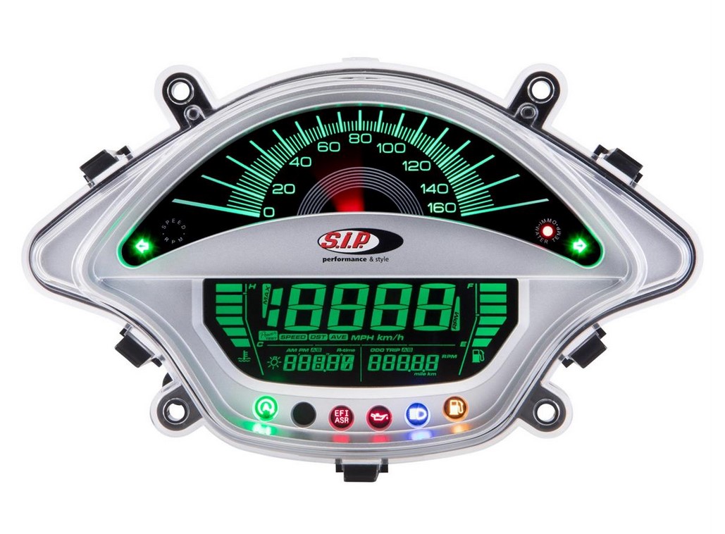 Tachometer/Speedometer for Vespa GTS/GTS Super 300cc FL ('14-), silver