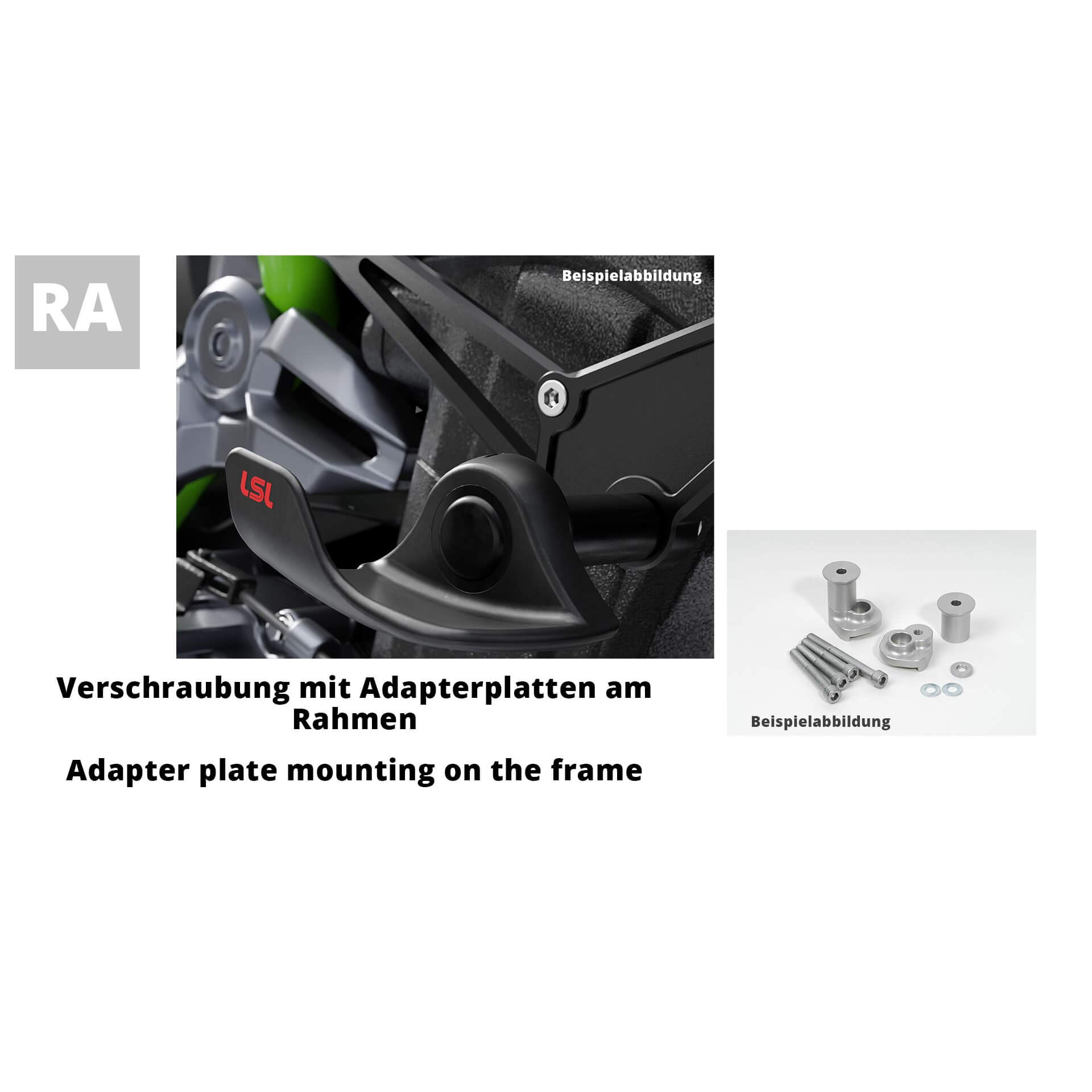 LSL SlideWing Befestigungskit für Kawasaki ZX-6R 636 ABS,  2013-