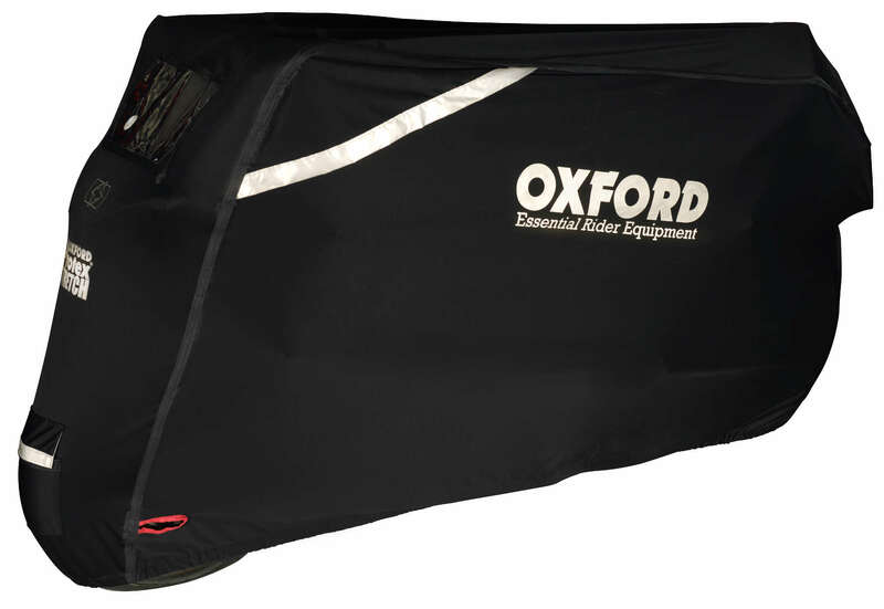 Oxford Outdoor Cover Protex Stretch Black - Motorcycle / Scooter - L