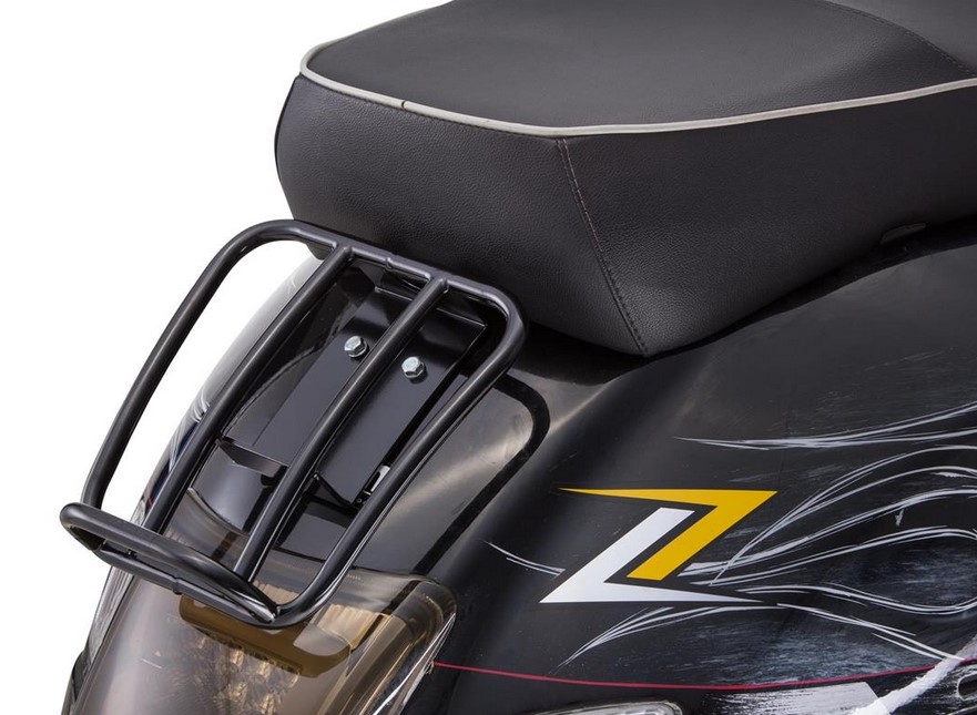 Rear luggage rack 70's for Vespa GTS/GTV/GT 125-300cc 4T LC, black