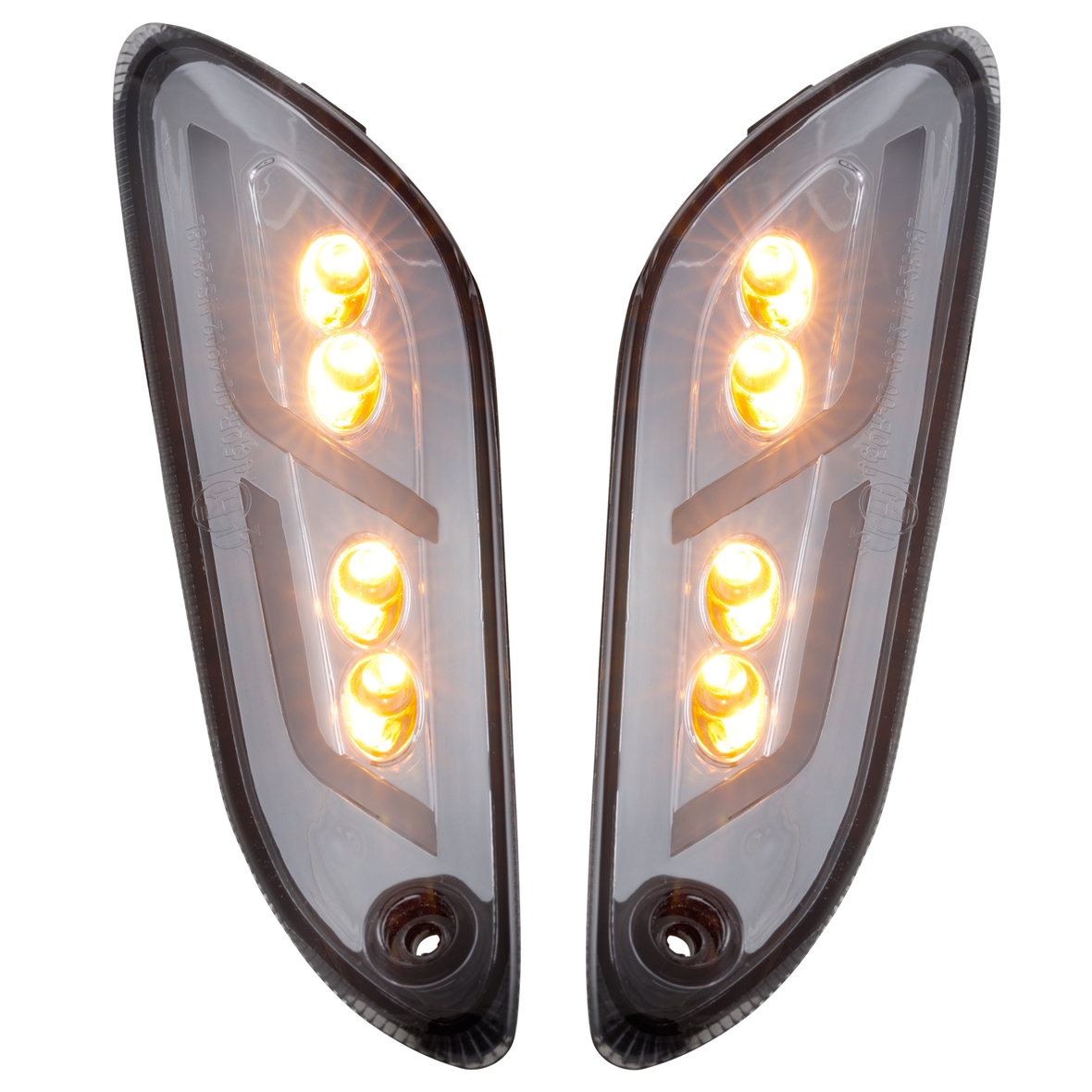Turn signal kit rear left / right LED tinted for Vespa Primavera / Sprint 50-150cc SIP Style