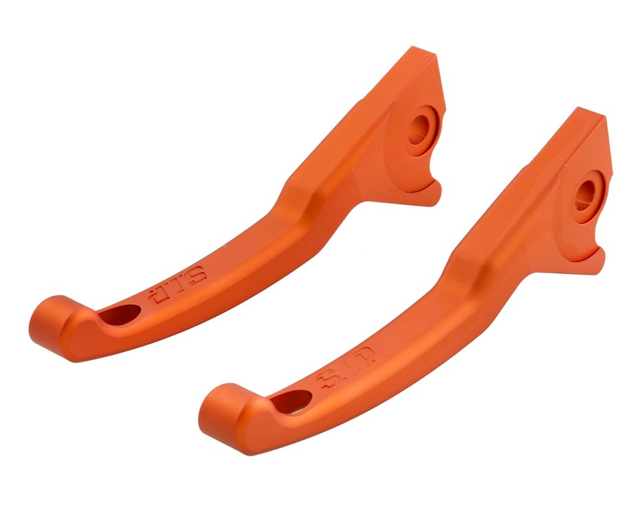 Sport lever set brake Shorty for Vespa, right and left, orange matt