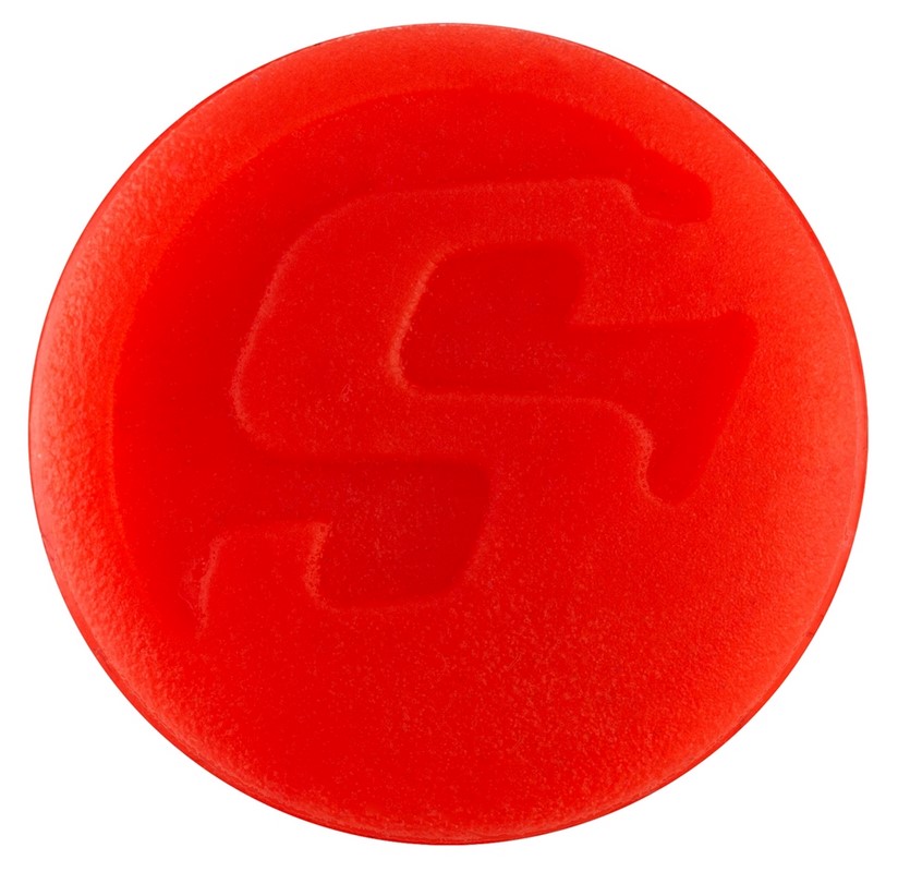 Cover cap for handlebar end weights, red